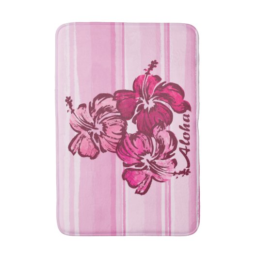 Hibiskus Hawaiian Tropical Badematte (Vorderseite Vertikal)