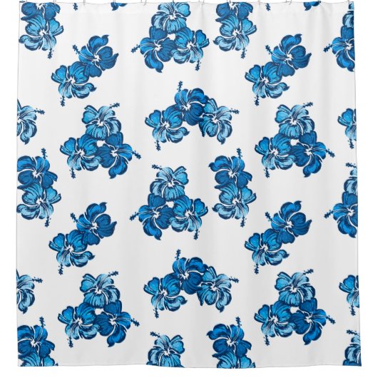 Hibiskus Hawaiian Tropical Duschvorhang (Vorderseite)