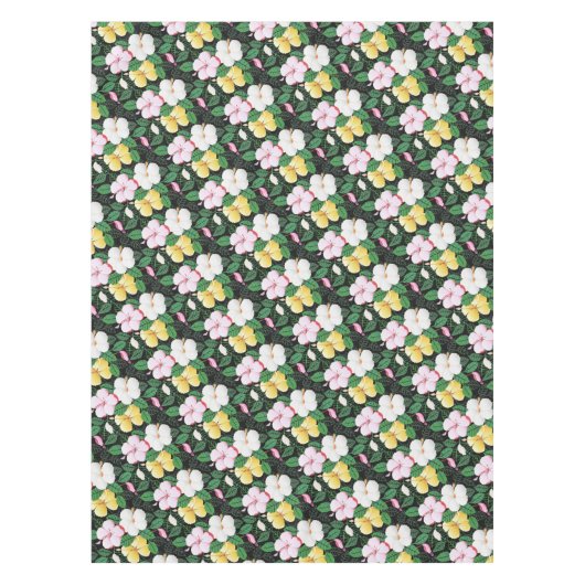 Hibiskus Hawaiian Tropical Floral Tischdecke (Vorderseite)