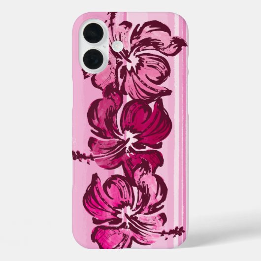 Hibiskus Hawaiian Tropical Pink Case-Mate iPhone Hülle (Rückseite)