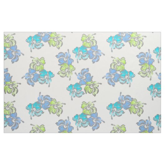 Hibiskus Hawaiian Tropical Stoff (Fat Quarter (45,7 x 55,9 cm))