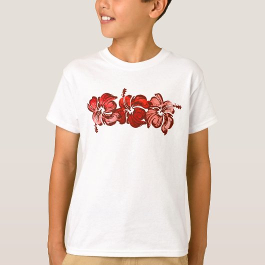 Hibiskus Hawaiian Tropical T-Shirt (Vorderseite)