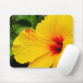 Hibiskus hellgelb mousepad (Mit Mouse)
