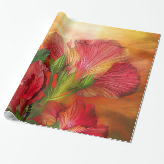 Hibiskus-Himmel-Kunst-Geschenk-Verpackung Geschenkpapier
