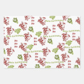 Hibiskus Honu Mele Kalikimaka Gift Wrap Geschenkpapier Set (Vorderseite 3)