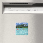 Hibiskus im Meer Magnet (In Situ (Geschirrspüler))