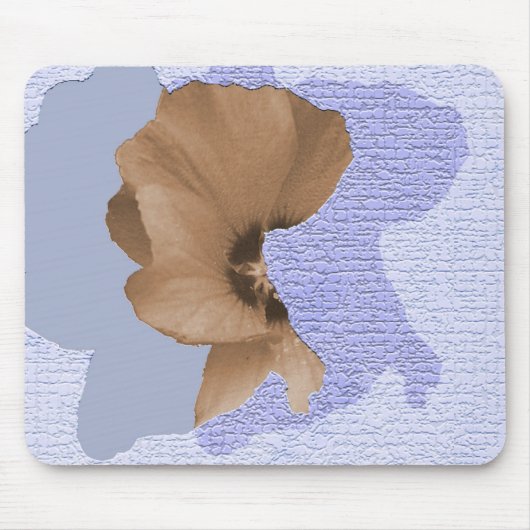 Hibiskus im Schatten Mousepad (Vorne)
