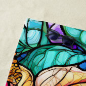 Hibiskus im Stile von Hartglas Strandtuch (Beispiel)