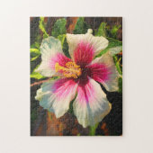 Hibiskus in Oahu, Hawaii Puzzle (Vertikal)