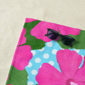 Hibiskus Insel Gelber Hund Strandtuch (Beispiel)