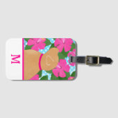 Hibiskus Island Yellow Dog Gepäckmarke Gepäckanhänger (Vorderseite (Horizontal))