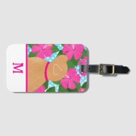 Hibiskus Island Yellow Dog Gepäckmarke Gepäckanhänger