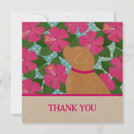 Hibiskus Island Yellow Dog Vielen Dank Karten