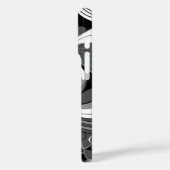 Hibiskus Jungle Hawaiian Black and Gray Case-Mate iPhone Hülle (Rückseite / Links)