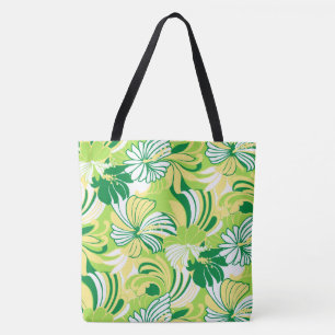 Hibiskus Jungle Hawaiian Tropical Floral Beach Bag Tasche