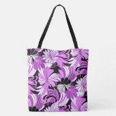 Hibiskus Jungle Hawaiian Tropical Floral Beach Bag Tasche (Rückseite)