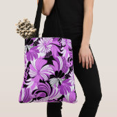 Hibiskus Jungle Hawaiian Tropical Floral Beach Bag Tasche (Von Nahem)