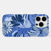 Hibiskus Jungle Hawaiian Tropical Floral Blue Case-Mate iPhone Hülle (Rückseite (Horizontal))
