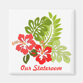 Hibiskus Kleiner Stateroom Türmagnet Magnet