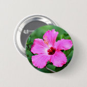 Hibiskus-Knopf Button (Vorne & Hinten)