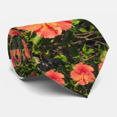 Hibiskus-Krawatte Krawatte (Gerollt)