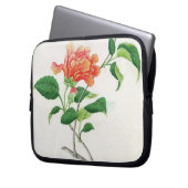 Hibiskus Laptopschutzhülle (Vorderseite Links)