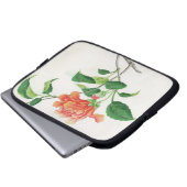 Hibiskus Laptopschutzhülle (Vorne Knopf)