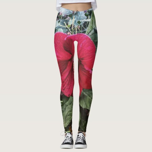 Hibiskus Leggings (Vorderseite)