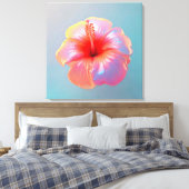 Hibiskus Leinwand Print (Insitu (Schlafzimmer))