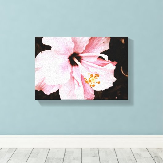 Hibiskus Leinwanddruck (Insitu (Holzboden))