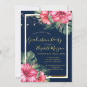 Hibiskus, Leuchten, Holz, Bildungs-Workstation Einladung (Vorderseite)