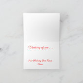 Hibiskus Liebe Anpassbare Grußkarte Karte (Innenseite)