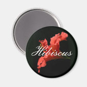 Hibiskus Magnet (Vorderseite/Rückseite)