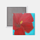 Hibiskus Magnet (Vorderseite/Rückseite)