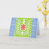 Hibiskus, Matisse, Homage Leaf Karte (Gelbe Blume)