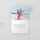 Hibiskus Maui Wedding Dankeskarte (Innenseite)