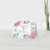 Hibiskus Maui Wedding Dankeskarte (Vorderseite)