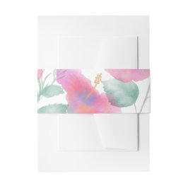 Hibiskus Maui Wedding Einladungsbanderole