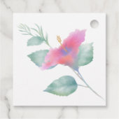 Hibiskus Maui Wedding Geschenkanhänger (Rückseite)