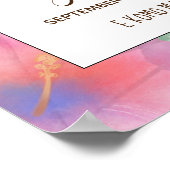 Hibiskus Maui Wedding Poster (Ecke)