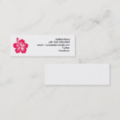 Hibiskus Mini Visitenkarte (Vorne/Hinten)