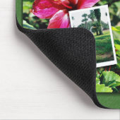Hibiskus mit Egrets Mousepad (Ecke)