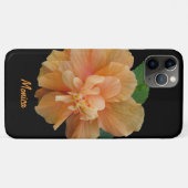 Hibiskus mit Ihrem Namen Case-Mate iPhone Hülle (Rückseite (Horizontal))