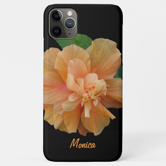 Hibiskus mit Ihrem Namen Case-Mate iPhone Hülle (Rückseite)