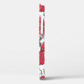 Hibiskus mit tropischen Blätter und Blume  Case-Mate iPhone Hülle (Rückseite / Links)