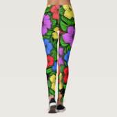 Hibiskus & Monstera #4 Leggings (Rückseite)