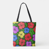 Hibiskus & Monstera #4 Tasche (Rückseite)