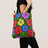 Hibiskus & Monstera #4 Tasche (Von Nahem)