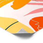 Hibiskus & Monstera: Tropische Lebenskraft Poster (Ecke)