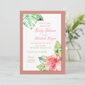 Hibiskus morning Einladung (Stehend Vorderseite)